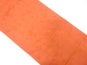 アンティーク　尾長鳥に唐草模様織出し袋帯（着用可）